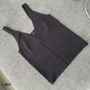 Like New Banana Republic Shimmer Black Knit Camisole